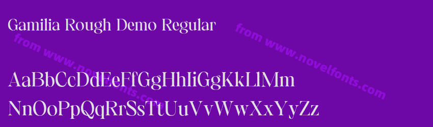 Gamilia Rough Demo RegularPreview Gamilia Rough Demo RegularPreview