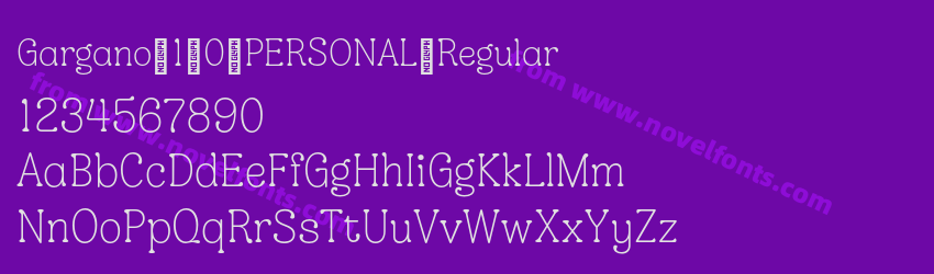 Gargano 1.0 PERSONAL RegularPreview Gargano 1.0 PERSONAL RegularPreview