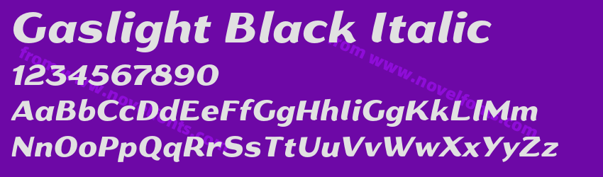 Gaslight Black ItalicPreview Gaslight Black ItalicPreview