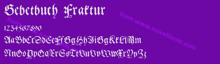 Gebetbuch FrakturPreview Gebetbuch FrakturPreview