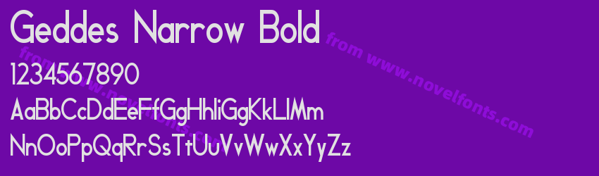 Geddes Narrow BoldPreview Geddes Narrow BoldPreview