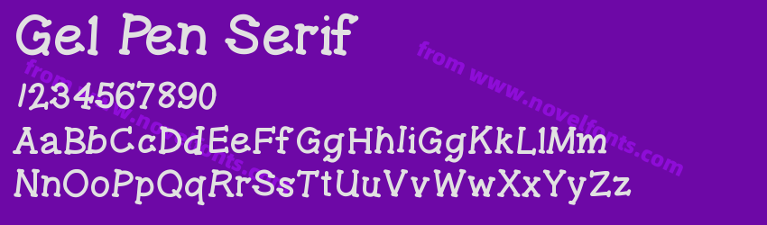 Gel Pen SerifPreview Gel Pen SerifPreview