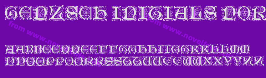 Genzsch Initials NormalPreview Genzsch Initials NormalPreview