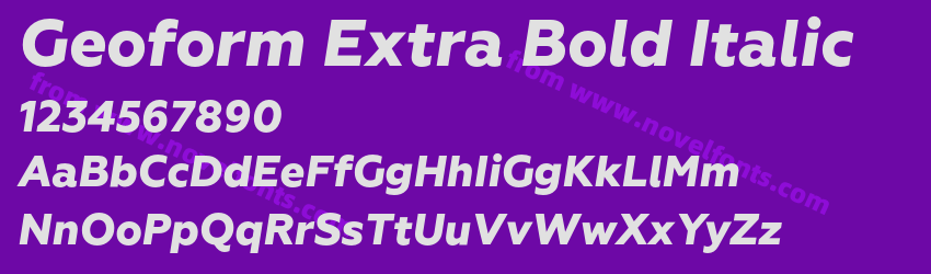 Geoform Extra Bold ItalicPreview Geoform Extra Bold ItalicPreview