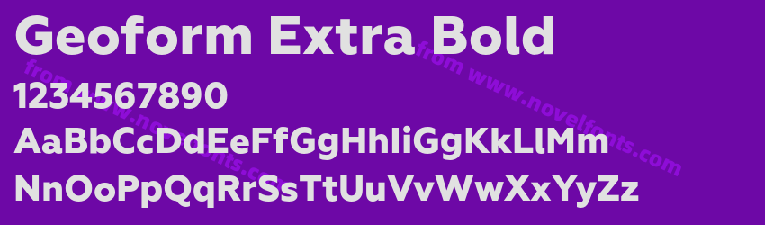 Geoform Extra BoldPreview Geoform Extra BoldPreview