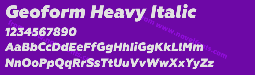 Geoform Heavy ItalicPreview Geoform Heavy ItalicPreview