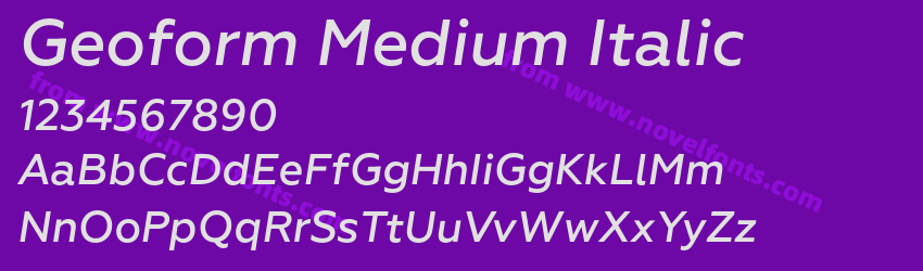 Geoform Medium ItalicPreview Geoform Medium ItalicPreview