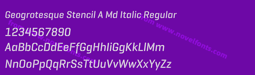Geogrotesque Stencil A Md Italic RegularPreview Geogrotesque Stencil A Md Italic RegularPreview