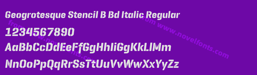 Geogrotesque Stencil B Bd Italic RegularPreview Geogrotesque Stencil B Bd Italic RegularPreview