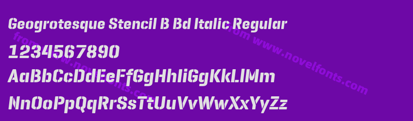 Geogrotesque Stencil B Bd Italic RegularPreview Geogrotesque Stencil B Bd Italic RegularPreview