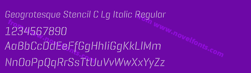 Geogrotesque Stencil C Lg Italic RegularPreview Geogrotesque Stencil C Lg Italic RegularPreview