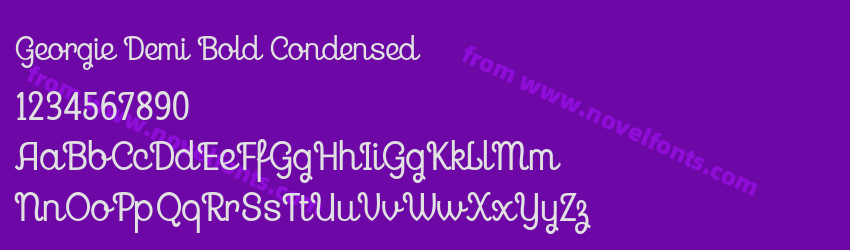 Georgie Demi Bold CondensedPreview Georgie Demi Bold CondensedPreview