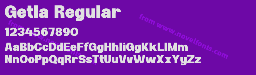 Getla RegularPreview Getla RegularPreview