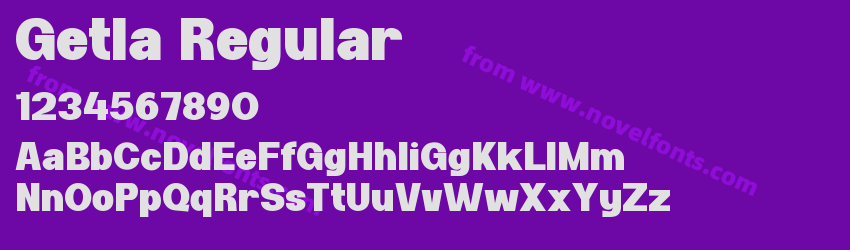Getla RegularPreview Getla RegularPreview