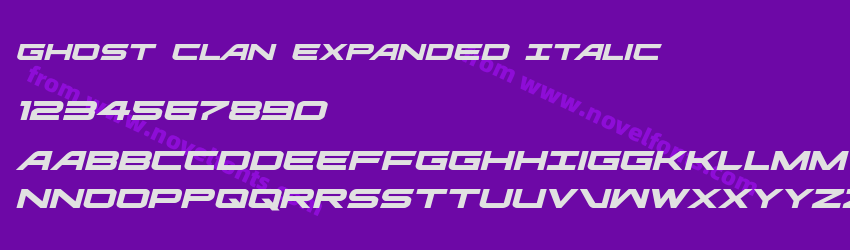 Ghost Clan Expanded ItalicPreview Ghost Clan Expanded ItalicPreview