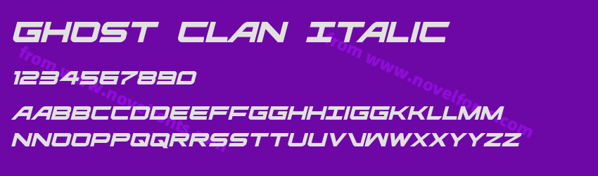 Ghost Clan ItalicPreview Ghost Clan ItalicPreview