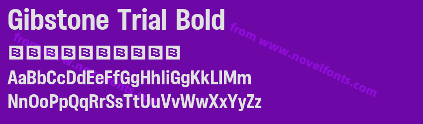Gibstone Trial BoldPreview Gibstone Trial BoldPreview