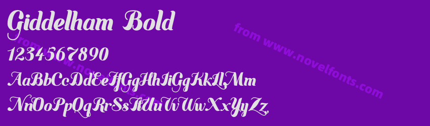 Giddelham BoldPreview Giddelham BoldPreview
