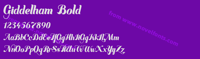 Giddelham BoldPreview Giddelham BoldPreview