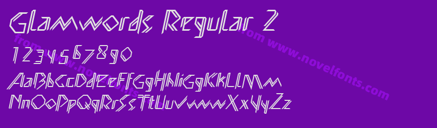 Glamwords Regular 2Preview Glamwords Regular 2Preview