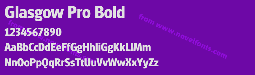 Glasgow Pro BoldPreview Glasgow Pro BoldPreview