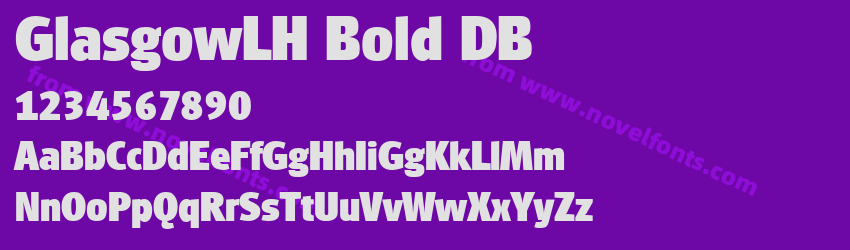 GlasgowLH Bold DBPreview GlasgowLH Bold DBPreview