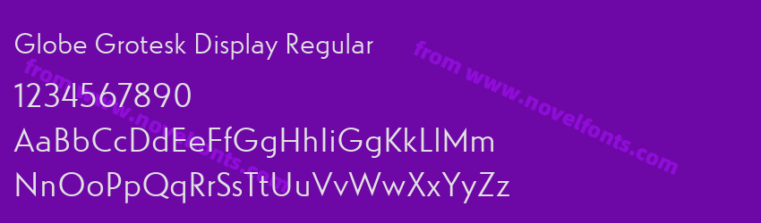 Globe Grotesk Display RegularPreview Globe Grotesk Display RegularPreview