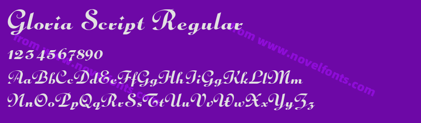 Gloria Script RegularPreview Gloria Script RegularPreview
