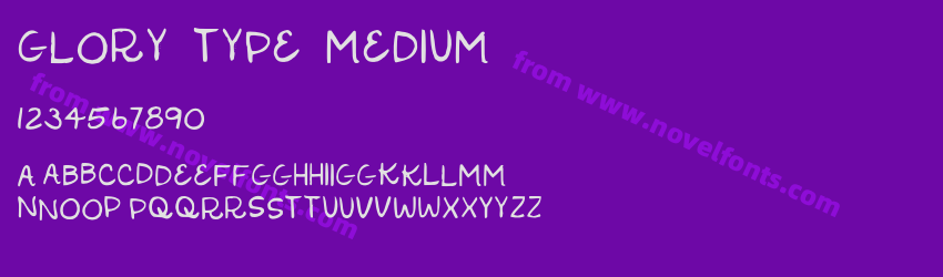 Glory Type MediumPreview Glory Type MediumPreview