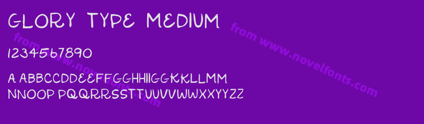 Glory Type MediumPreview Glory Type MediumPreview