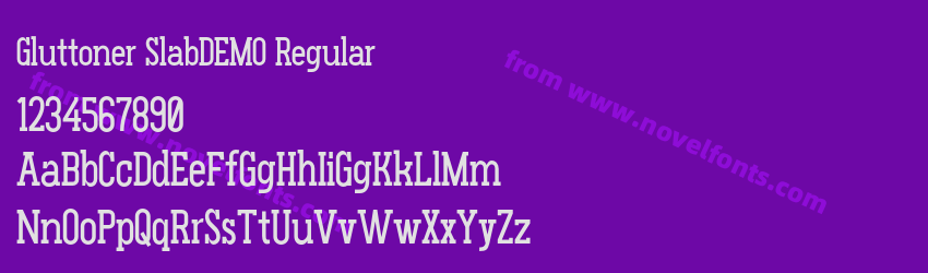 Gluttoner SlabDEMO RegularPreview Gluttoner SlabDEMO RegularPreview