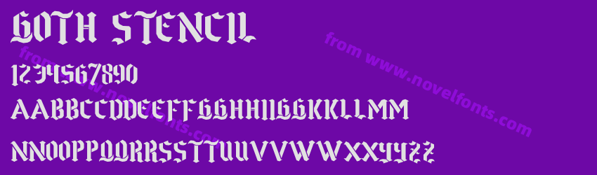 Goth StencilPreview Goth StencilPreview