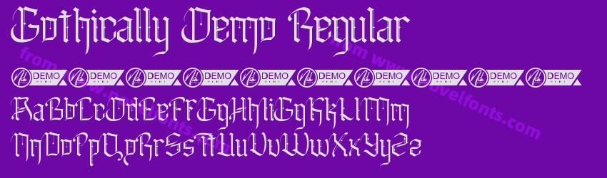 Gothically Demo RegularPreview Gothically Demo RegularPreview