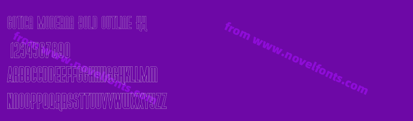Gotica Moderna Bold Outline KKPreview Gotica Moderna Bold Outline KKPreview