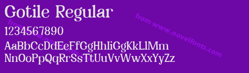 Gotile RegularPreview Gotile RegularPreview