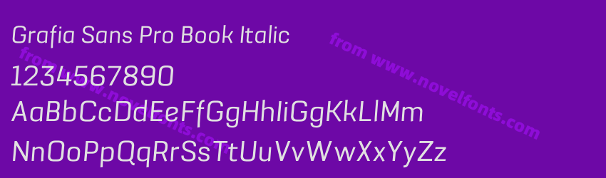 Grafia Sans Pro Book ItalicPreview Grafia Sans Pro Book ItalicPreview
