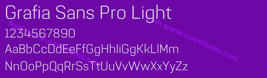 Grafia Sans Pro LightPreview Grafia Sans Pro LightPreview