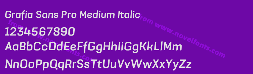 Grafia Sans Pro Medium ItalicPreview Grafia Sans Pro Medium ItalicPreview