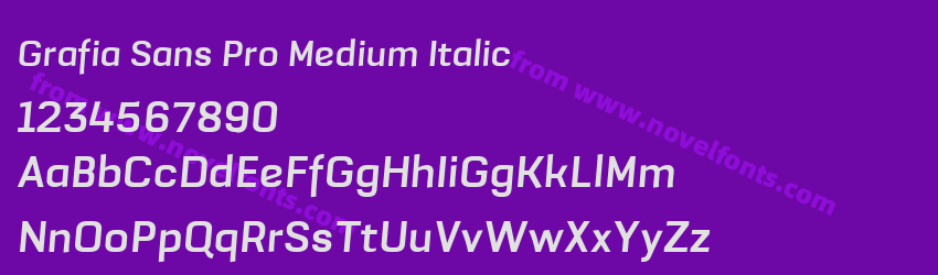 Grafia Sans Pro Medium ItalicPreview Grafia Sans Pro Medium ItalicPreview
