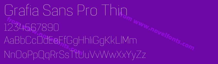 Grafia Sans Pro ThinPreview Grafia Sans Pro ThinPreview