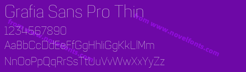 Grafia Sans Pro ThinPreview Grafia Sans Pro ThinPreview