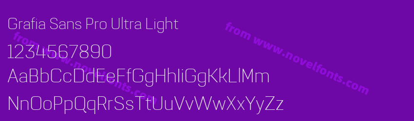 Grafia Sans Pro Ultra LightPreview Grafia Sans Pro Ultra LightPreview