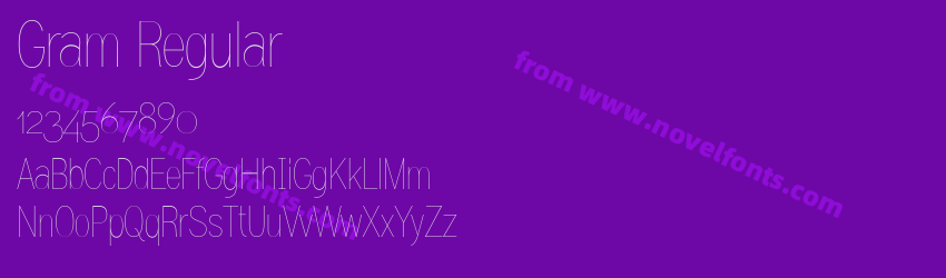 Gram RegularPreview Gram RegularPreview