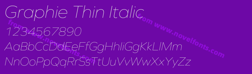 Graphie Thin ItalicPreview Graphie Thin ItalicPreview