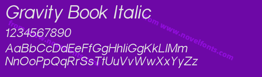 Gravity Book ItalicPreview Gravity Book ItalicPreview