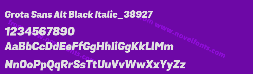Grota Sans Alt Black Italic_38927Preview Grota Sans Alt Black Italic_38927Preview