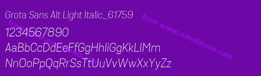 Grota Sans Alt Light Italic_61759Preview Grota Sans Alt Light Italic_61759Preview
