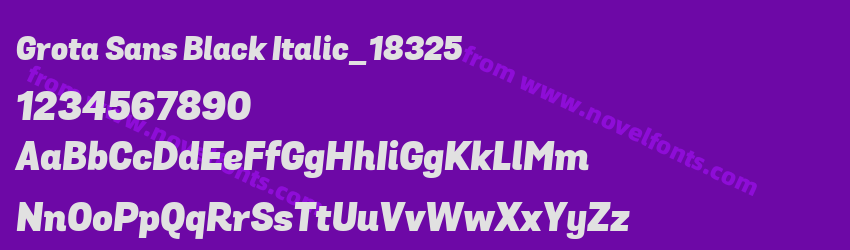 Grota Sans Black Italic_18325Preview Grota Sans Black Italic_18325Preview