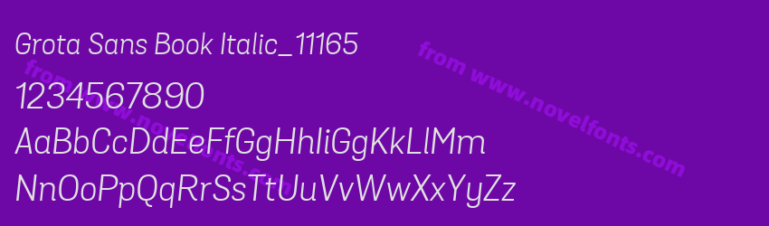 Grota Sans Book Italic_11165Preview Grota Sans Book Italic_11165Preview