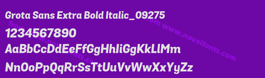 Grota Sans Extra Bold Italic_09275Preview Grota Sans Extra Bold Italic_09275Preview